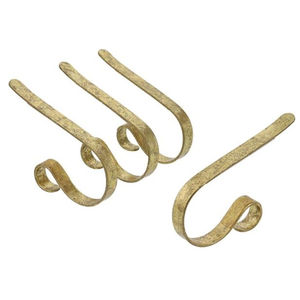 Soporte y ganchos de Metal dorado de Calidad exclusiva, decoración navideña moderna para el hogar, soporte de calcetín de Metal al mejor precio - Product Image 2
