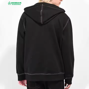 Sweat-shirts personnalisés unisexes 100% coton, impression numérique, fermeture éclair, épaules tombantes, coupe régulière, en molleton/éponge française, séchage rapide, respirants - Product Image 6