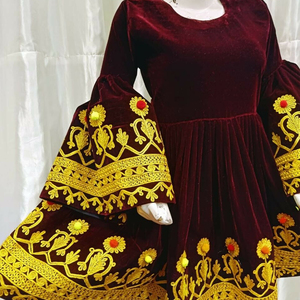 Precios al por mayor, vestidos vintage de estilo afgano, nuevos diseños 2025, colores y tamaños personalizados, elegantes vestidos tribales afganos para mujer - Product Image 3