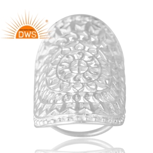 Anillo de Boda de Plata de Ley con Diseño Nuevo, Estilo Cóctel, Joyería Personalizada para Mujer, Regalo para Ella, Fabricante de Joyería Fina - Product Image 1