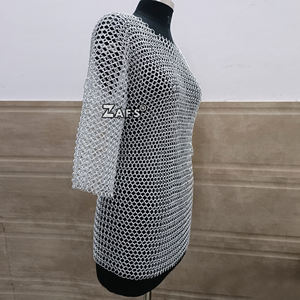 Camisa Medieval de Cota de Malla de Aluminio Ligera, Armadura de Anillos de 10 mm, Ideal para Cosplay, Disfraz de Fiesta para Mujer - Product Image 2