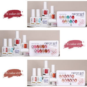 Crea tu propio set mini de esmaltes de uñas efecto ojo de gato, más de 1000 colores, Moonlight, magnético, plateado, con purpurina, efecto espejo, Smoothie, efecto ojo de gato, gel UV, OEM - Product Image 3