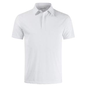 Venta al por mayor 100% algodón para Polos de moda por encargo Golf Casual de punto liso teñido en blanco polos sólido logotipo personalizado - Product Image 3