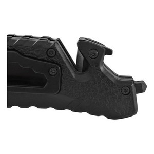 Coltello pieghevole Wallis K900372 con manico in metallo nero e clip per lama liscia nera - Product Image 5