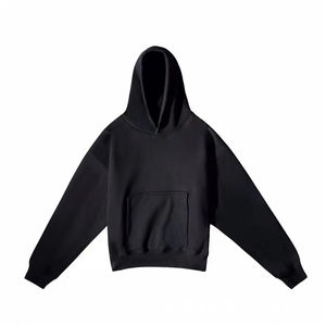 Poids lourd Boxy Fit 500 GSM personnalisé blanc unisexe surdimensionné lourd 100% coton mélangé sans ficelle Double couche à capuche - Product Image 5