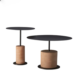 Glass Top Table Room Modern Luxury Unique Design Wood All Metal Tables for Office Home Room Restaurant Round Made in India 2023 - Product Image 6