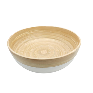 Bols de service en bambou filé écologique de la meilleure qualité pour les pâtes, les salades, les collations et les fruits fabriqués par l'artisanat vietnamien - Product Image 3