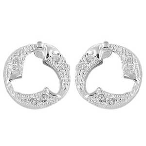 Pendientes de Clip de Plata de Ley 925 con Círculo Abierto para Mujer, Joyería Fina para Uso Diario - Product Image 1