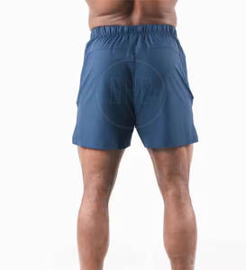 Pantalones cortos deportivos de estilo sólido para hombre cómodos con cintura elástica Venta en línea - Product Image 2