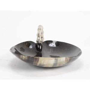 Cuenco para servir ensalada de cuerno de vaca hecho a mano reutilizable, fabricante al por mayor, nuevo diseño, cuenco para servir ensalada de cuerno de búfalo con acabado a mano - Product Image 4