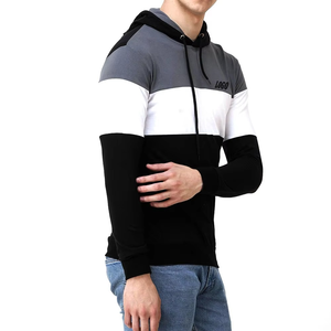 Fabricante de ropa de hombre Streetwear Sudadera con capucha Color sólido Básicos Algodón Mezclado Ropa casual Slim Fit Cómodo - Product Image 2