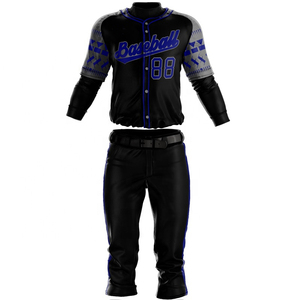 Uniformes de béisbol de diseño personalizado de alta calidad, antibacteriano, 100% de poliéster, los últimos conjuntos de ropa deportiva en blanco famosos, impresión personalizada - Product Image 4