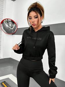 Sweat-shirt à capuche unisexe décontracté pour la salle de sport, style streetwear, léger et tendance pour hommes et femmes - Product Image 2