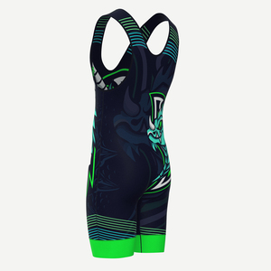 Maillot de lutte extensible de haute qualité pour hommes pas cher Sublimation Gym Training Body Suit Logo avant pour Powerlifting Fitness - Product Image 6