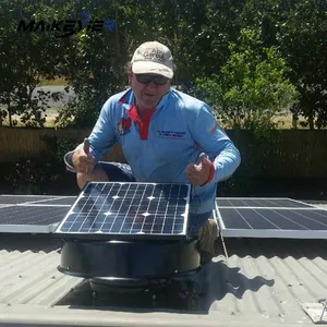 Solar Powered Roof Fan Ventilator Loft Vent For Boat RV Greenhouse Shed  Caravan