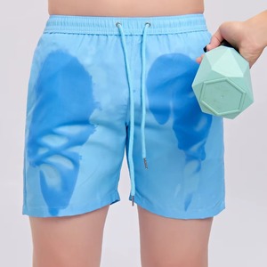 กางเกงลำลองพิมพ์ลายสามเหลี่ยม2025สำหรับผู้ชายกางเกงขาสั้นชายหาดผ้าคอตตอน100% ออกแบบได้ตามต้องการสำหรับการใช้งานกลางแจ้งในฤดูร้อน - Product Image 5