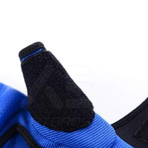 Gants d'entraînement MMA KATBROS antidérapants, demi-doigts, en cuir, avec fermeture auto-agrippante, pour la gym et le sparring, unisexe, bleu - Product Image 6