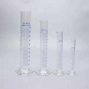 Cilindro de medición de 10ml resistente al calor hecho de material de laboratorio de vidrio de borosilicato graduado para uso científico - Product Image 5