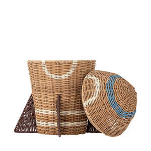 Cesta de Mimbre en Forma de Cohete Hecha a Mano, Decorativa, Organizador de Juguetes, Fabricada por VgreenArt de Vietnam - Product Image 3