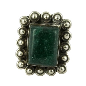 Volver a la naturaleza Anillo de Plata de Ley 925 con diseño de Aventurina verde, anillo de plata con diseño de dedos - Product Image 1