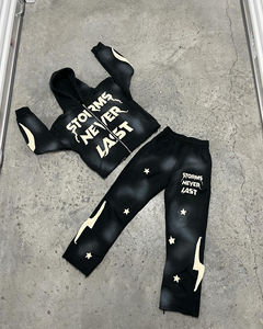 Ensemble de sweats à capuche pour hommes en polaire lourde 100% coton pour l'hiver - Product Image 4