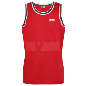 เสื้อบาสเก็ตบอลสำหรับผู้ชายเสื้อบาสเก็ตบอลระบายอากาศได้ดีจาก100% โพลีเอสเตอร์ทำจากปากีสถาน - Product Image 1