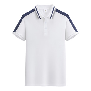 เสื้อโปโลผ้าไอซ์ซิลค์สำหรับผู้ชายเสื้อโปโลมีปกแขนสั้นงานปักโลโก้ออกแบบได้ตามต้องการ - Product Image 5