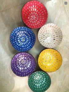 Laque de bol de noix de coco écologique, bols de noix de coco nacrés, bols de noix de coco coquille de noix de coco bol de coquille de laque de noix de coco - Product Image 3