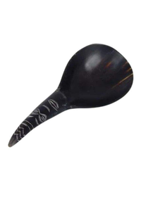 SOMETIMES Unique Animal Style Flatware Polished Natural Ox Buffalo Horn Spoon Unique Design for Restaurant <b>Tabletop</b> Decoration - Product Image 3