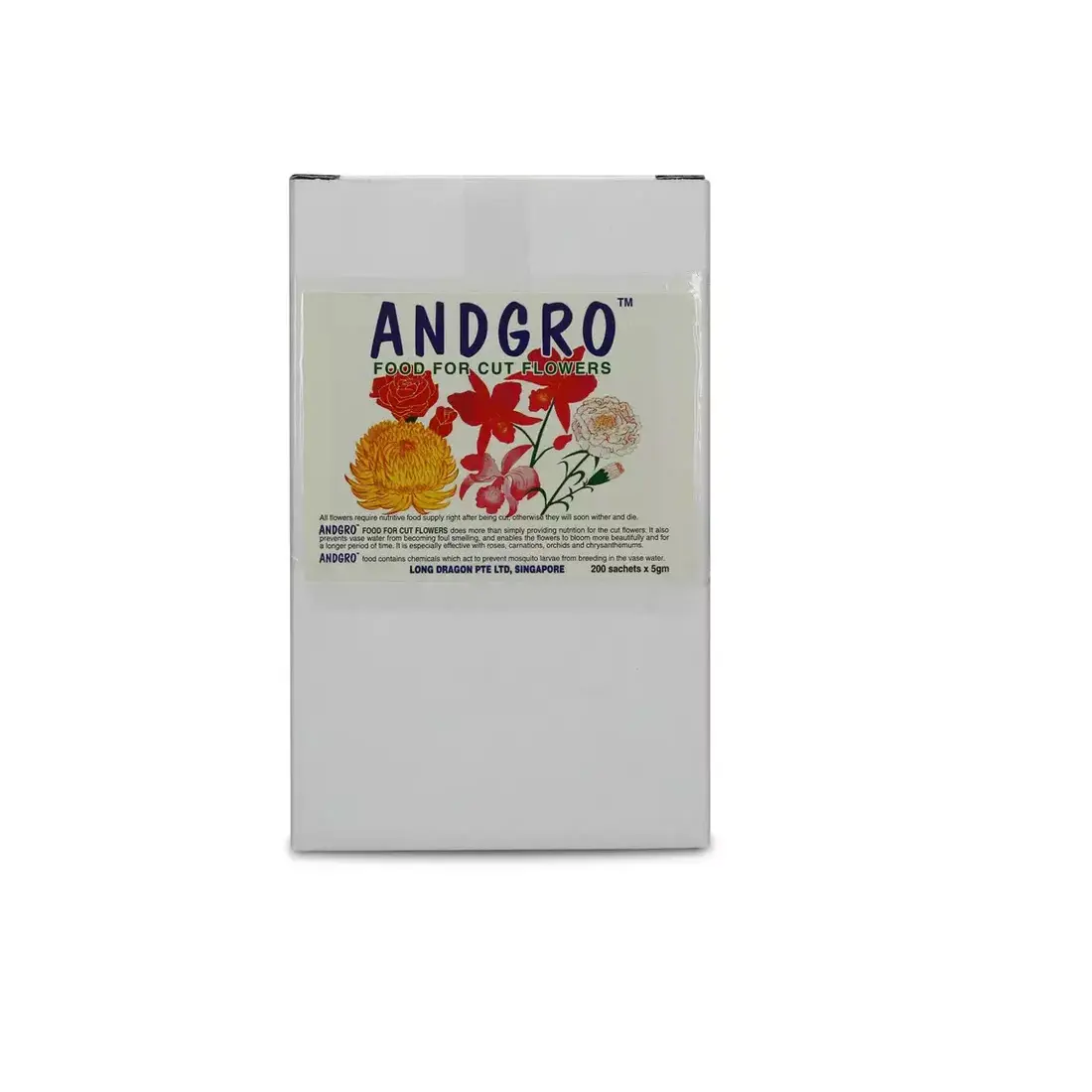 Non-toxic Growing Flower Plant Care Product Nutrition Cut Flower Foods Sachets (200 sachets) Made From Singapore