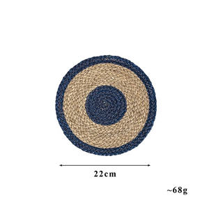 Wholesale Classic Natural Bamboo Seagrass Water Hyacinth <b>Woven</b> Placemats Straw Table Mat Weddin - Product Image 6