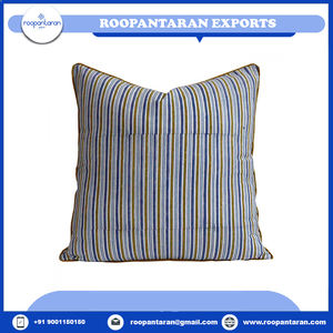 Nueva llegada de cojines de jardín exquisito bloque de mano impreso 100% algodón funda de cojín funda de almohada para suministro a granel - Product Image 6