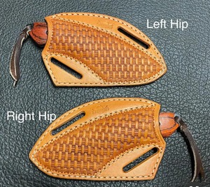 ปลอกมีดหนังทำด้วยมือพร้อมใบมีดแบบคงที่ลายเสือดาวสำหรับใช้ในครัว - Product Image 4