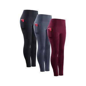 Pantalon d'entraînement de gymnastique taille haute leggings de yoga respirants avec poche pour femme - Product Image 5