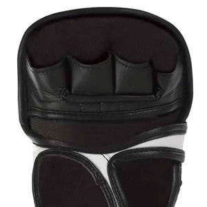 Guantes de MMA de Alta Calidad con Logotipo Personalizado, 8oz, Medios Dedos, Cuero PU, Agarre de Mano, Cierre de Velcro, Entrenamiento, Combate, Sparring, Venta al por Mayor - Product Image 6