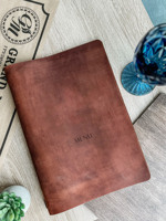 Classeur de menu A4 personnalisé avec couverture en cuir gaufré LMC-0050 fournitures d'hôtel et de restaurant avec support central et image de marque