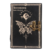 Livre de sorts cuir journal deckle bord papier grimoire imprimé journal troisième œil sorcellerie approvisionnement vintage sort cahier