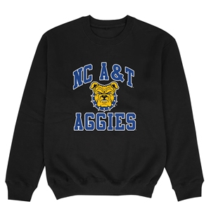 Para A & T Aggies Bulldog Summer Knitted Washed Lined Yellow College Apparel Sudadera con capucha de manga larga - Product Image 2