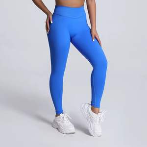 Mallas personalizadas de alta calidad para mujer, nuevo diseño, mallas elásticas de cintura alta transpirables para gimnasio, ropa para gimnasio, venta al por mayor - Product Image 3