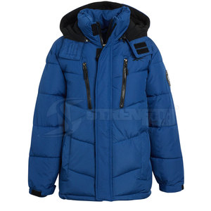 Chaqueta de burbuja ligera de alta calidad con cuello levantado para hombre para invierno MOQ bajo - Product Image 1