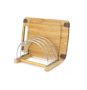 Metal Chopping Board Stand for Cutting Board Organizer Stand Rack for Kitchen Pot <b>Pan</b> <b>Lids</b> Rack Organizer - Product Image 6