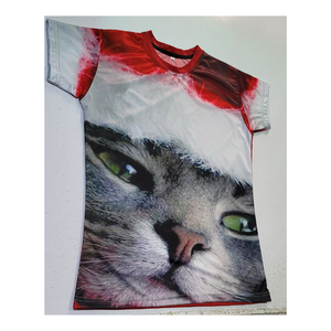 Camisetas personalizadas impresas por sublimación en 3D para hombre, camisetas elegantes con cuello redondo, camisetas de algodón orgánico OEM, fabricante de camisetas - Product Image 1