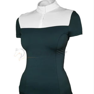 Chemises de spectacle équestre haut de gamme pour femmes en tissu doux à séchage rapide idéal pour les chemises de spectacle d'entraînement à l'équitation - Product Image 1