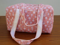 Vente en gros lot de sac de sport à bandoulière en coton matelassé bohème sac de nuit taille personnalisée lavable pour le voyage et la salle de sport