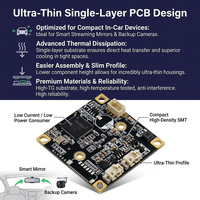 Module de caméra PCBA 32x32mm 2MP AHD 1080P SC200AI FH8550M Vision Nocturne Starlight Garantie 1 An pour Rétroviseur de Streaming