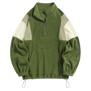 Nouveaux hommes sweat-shirt personnalisé tissu nouveau 2021 pull Simple chandails doux tissu chemise fermeture éclair sweat - Product Image 1