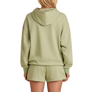 ชุดเซ็ต 2 ชิ้น สไตล์สตรีทแวร์ ลวดลายย้อมสีแบบ Acid Wash สำหรับฤดูหนาว รับผลิตตามสั่งพร้อมปักโลโก้  ทันสมัย สวมใส่สบาย ทรงโอเวอร์ไซส์ สำหรับผู้หญิง - Product Image 3