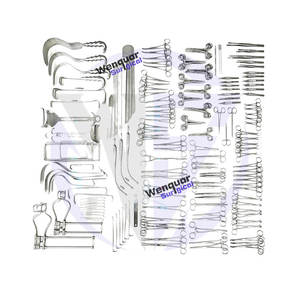 Juego de Instrumentos Quirúrgicos Profesionales de 197 Piezas, Mejor Precio, Más Vendidos, de Acero Inoxidable, Manuales, para Laparotomía Abdominal, Uso Hospitalario - Product Image 2