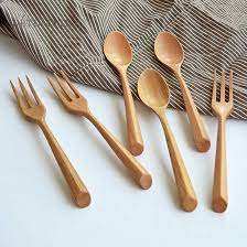 Ensemble de couverts en bois naturel avec spatule en bois - Outils de cuisine durables, lavables au lave-vaisselle, taille personnalisée, fournisseur indien pour la cuisine - Product Image 4