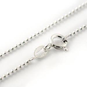 2 unità di belle collane di perline 1 mm X 40 cm catena di perline in argento con palla - Product Image 1